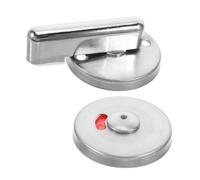 FUTUREORYY Stainless Steel Bathroom Door Lock with Occupied Vacant Indicator Corrosion Resistant Privacy Latch for Public Restroom Partitions Easy Installation and Convenient Use