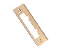 FUTUREORYY Stainless Steel Door Lock Plate with Strike Plate Design Durable and Lightweight Door Frame Guide for Home Use Easy Installation with Two Screws Portable Yellow Mortice Lock