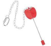 FUTUREORYY Stainless Steel Fruit Skewer for Birds, Parrot Vegetable Holder with Red Apple Chain, Multi-Function Bird Cage Supply for Feeding and Treats