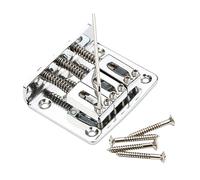 FUTUREORYY Stainless Steel Guitar Bridge Saddle String Electric Guitar Replacement Parts with Mounting Screws Luthier Tools for Sound Quality Improvement and Repair