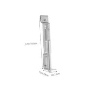 FUTUREORYY Stainless Steel Hidden Door Lock Flush Bolt with Toothed Security for Double French Doors Mortise and Tenon Structure Quick Installation Top and Bottom Latches for Residential and