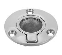 FUTUREORYY Stainless Steel Round Ring Pull Handle Heavy Duty Boat Latches Marine for Yacht Deck with Corrosion Resistance and Mount Screws