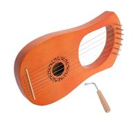 FUTUREORYY String Harp Lyre for Beginners Wooden Harp Instrument Small Folk Style Hand Held String Musical Instrument for Boys and Girls Adults