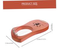 FUTUREORYY String Lyre Harp for Beginners Portable Handheld Harp Instrument with Rounded Edges Melodious Sound Music Instrument for Music Lovers