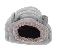 FUTUREORYY Supple Small Pet Sleeping Bed Hamster Nest Warm for Hamsters Guinea Pigs Hedgehogs Squirrel Cozy Resting Place Gray