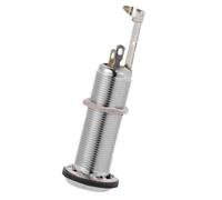 FUTUREORYY Threaded Cylinder Guitar Jack Socket Stereo Output Plug for Electric Bass Guitar High Sensitivity Noise Interference Replacement Accessory Silver
