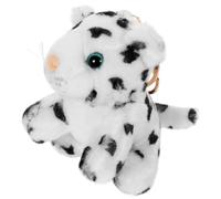 FUTUREORYY Tiny Stuffed Snow Leopard Pendant Keyring Keyring Decor for Boys and Girls Party Accessories