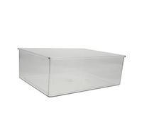 FUTUREORYY Transparent Hamster Bath Basin Plastic Animal Bathtub for Small Pets Guinea Pigs Lightweight Clear Hamster Washing Container Easy to Observe Bathing and Digging