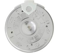FUTUREORYY Tuning Device for Singers and Instrument Mouth-blown Design Silver Circular 13-hole Pitch Pipe Tuner with Easy Adjustment of Pitch and Tone Abs and Iron Material for Musicians