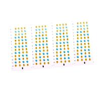 FUTUREORYY Ukulele Fretboard Stickers for Beginners Self-learning Aid and Practice Guide 4 Sheets Pvc with Fingerboard Labels for Effective Music Training