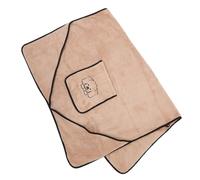 FUTUREORYY Ultra Absorbent Quick Dry Dog Towel with Hand Pockets Coral Fleece Pet Blanket for Indoor Outdoor Use Soft Super Absorbent Puppy Drying Towel