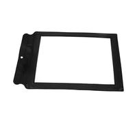 FUTUREORYY Ultra Thin Black Handheld Magnifier with Pu Frame and Pvc Lens, Portable Full Page Magnifying Sheet for Reading Electronics, for Elderly with Low Vision