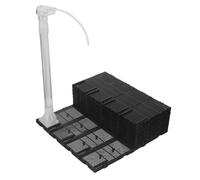 FUTUREORYY Undergravel Aquarium Filter System Air-driven Biofiltration Modular Plates Plastic Filter Plate for Fish Tank Suitable for Aquarium Bottom Filtration