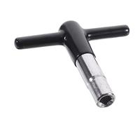 FUTUREORYY Universal Metal Drum Tuning Key with T-shape Handle and Silicone Protective Cover Drum Wrench Tool Suitable for Beginners and Professionals Black