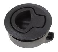 FUTUREORYY UV Stabilized Black Plastic Latch Lock Flush Pull Handle for Boat Hatch Deck Cover Flush Ring Pull Suitable for Rv Outdoor Cabinets Electrical Enclosures