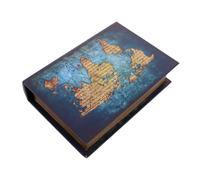 FUTUREORYY Vintage Bible-style Hidden Storage Box Faux Book Jewelry Organizer with Hollow Compartment Secret Cash and Trinket Safe Decorative Retro Book Storage for Home Office Study Church
