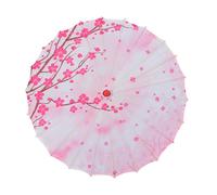 FUTUREORYY Vintage Chinese-style Silk Parasol Umbrella for Weddings and Tea Parties Handmade Plum Blossom Design Cosplay and Photography Prop Elegant Oriental Decorative Accessory