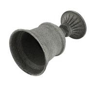 FUTUREORYY Vintage Gray Metal Flower Vase for Wedding Floral Arrangements and Home Office Hotel Decor Rustic Flower Pot for Fresh Dried Garden Table Centerpiece and Party Decoration