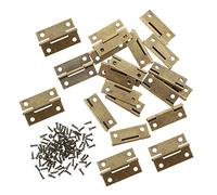 FUTUREORYY Vintage Mini Wooden Box Hinges Durable Iron Small Folding Hinge for Jewelry Cases Cabinets Smooth Edges Antique Style Hardware for Craft and Home Use
