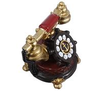 FUTUREORYY Vintage Telephone Model for Home Office Decoration Antique Resin Phone Desk Ornament Retro Style Unique Decorative for Living Room Charm Great for Conversations