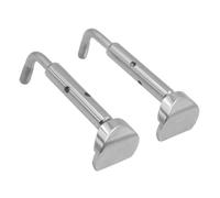 FUTUREORYY Violin Chin Rest Screws 2Pcs Silver Clamp Fits 3/4 4/4 Violins for Beginners and Students