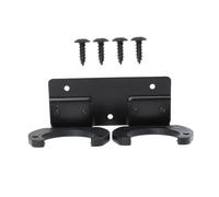 FUTUREORYY Wall-mounted Microphone Stand Double Slot Hanging Mic Holder for Home Conference Ktv Church Use Stable Metal Rack Compatible with Various Instruments