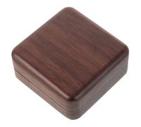 FUTUREORYY Walnut Wood Guitar Picks with Compact Case Smooth Rounded Acoustic Bass Guitar Thumb Plectrums Mini Finger Picks for Banjo and Ukulele Players Solid Wood for Beginners and Travel