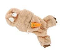 FUTUREORYY Warm Fleece Puppy Clothes with Hood Brown Xl Thick Four-legged Winter Dog Coat for Small Pets Adorable Outfit for Outdoor and Daily Wear