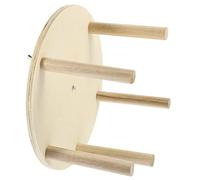 FUTUREORYY Wear Resistant Bird Perch Wheel for Parrots and Parakeets Durable Sturdy Bird Stand Ornament Stress Relief Cage Accessory with Fine Craftsmanship Safe Creative Climbing
