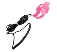 FUTUREORYY Wear-resistant Elastic Parrot Leash and Decorative Bird Harness, Portable Pink Long Tail Small Parrot Rope with Traction for Outdoor Flying Training