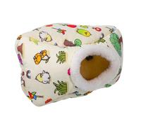 FUTUREORYY Winter Warm Bird Nest Bed for Parrots Pets Soft Fleece Snuggle Hut Indoor Cage Sleeping House for Conures Lovebirds Budgies Canary Hamsters