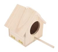 FUTUREORYY Wooden Bird Nest Breeding Box for Parakeets and Small Birds Weather Resistant Birdhouse with Smooth Finish Outdoor Nesting Habitat for Finches Cockatiels Sparrows and Budgerigars