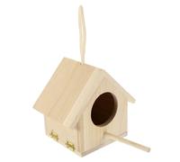 FUTUREORYY Wooden Bird Nest Outdoor Garden Decoration Delicate Nest Ornament Natural Design Random Color