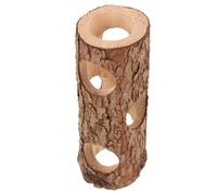 FUTUREORYY Wooden Hamster Hideout Tunnel Chew Toys for Small Animals Guinea Pig Rabbit Cage Accessories for Dwarf Hamster Toys