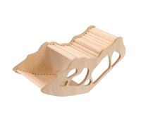 FUTUREORYY Wooden Hamster House with Tunnel Hideout for Small Animals Secure Resting and Sleeping Space Stylish Pet Habitat Accessory for Guinea Pigs Rats and Hamsters