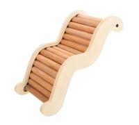 FUTUREORYY Wooden Hamster Ladder Toy for Pet Cage Safe to Bite and Keeps Pets Busy Playing for Hamsters and Parrots Random Color