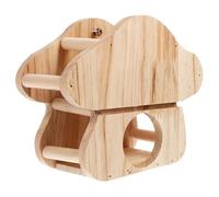 FUTUREORYY Wooden Hay Rack Feeder for Small Animals Slow Feed Fence Design to Reduce Waste Stable Hanging Wood Holder for Rabbits Guinea Pigs Chinchillas Cage Storage