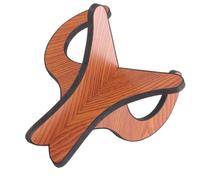 FUTUREORYY Wooden Ukulele Stand with Foldable X Frame Design, Easy to Mount and Dismount, Compact and Elegant Holder for Small Instruments like Ukulele and Violin, to Decorate Your Room