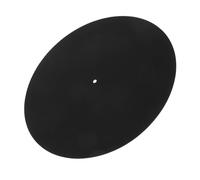 FUTUREORYY Wool Turntable Mat for Vinyl Record Players Durable Static Record Player Slipmat Noise Reducing Vibration Control Black