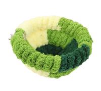 FUTUREORYY Woven Warm Bird Nest for Cage Hanging Parrot Sleeping Bed Plush Cotton Large Size Forest Green Bird Hideaway Breeding Nest Accessory