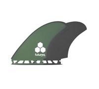 Futures BMT Britt Merrick Twin Surfboard Fins - Green/Grey