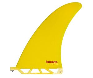 Futures Gerry Lopez 8.5 Inch Fibreglass Longboard Fin - Yellow