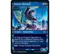 Futurist Operative (Ninja Frame) (foil) | Kamigawa: Neon Dynasty