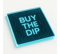 Futuristic Acrylic Coaster Gift - Crypto Glow Design for Tech Enthusiasts & Traders, Unique Home Office Accessory