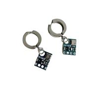 Futuristic Alien Circuit Earrings Punk Charm Earrings Suitable For Youthful Trendsetters And Science Fiction Fan
