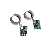Futuristic Alien Circuit Earrings Punk Charm Suitable for Youthful Trendsetters and Science Fiction Fan Unique Punk