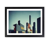 Futuristic Buildings Architecture Vol.1 H1022 Framed Print for Living Room Bedroom Home Office Décor, Wall Art Picture Ready to Hang, Black A2 Frame (64 x 46 cm)
