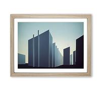 Futuristic Buildings Architecture Vol.5 Framed Print | A2 Oak Framed Wall Art | Ready to Hang | Modern Cityscape Picture | Living Room Bedroom Lounge Office