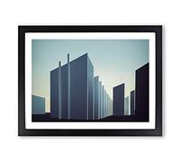 Futuristic Buildings Architecture Vol.5 H1022 Framed Print for Living Room Bedroom Home Office Décor, Wall Art Picture Ready to Hang, Black A3 Frame (46 x 34 cm)