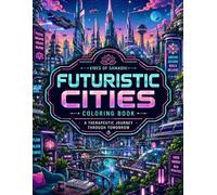FUTURISTIC CITIES COLORING BOOK: A THERAPEUTIC JOURNEY THROUGH TOMORROW